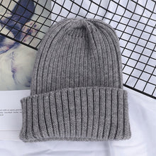 Load image into Gallery viewer, 2019 New Winter Solid Color Wool Knit Beanie Women Fashion Casual Hat Warm Female Soft Thicken Hedging Cap Slouchy Bonnet Ski