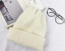 Load image into Gallery viewer, Autumn winter rabbit hair Winter skullies Hat fashion warm beanies hats casual women solid adult rabbit caps cover head