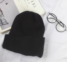 Load image into Gallery viewer, Autumn winter rabbit hair Winter skullies Hat fashion warm beanies hats casual women solid adult rabbit caps cover head